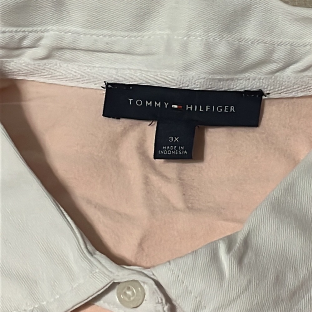 Tommy Hilfiger Colorblock Floral Stripe Polo - Women’s Plus Size 3X - Picture 8 of 16